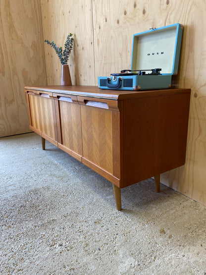 GPlan Chevron Sideboard on Wooden Tapered Legs