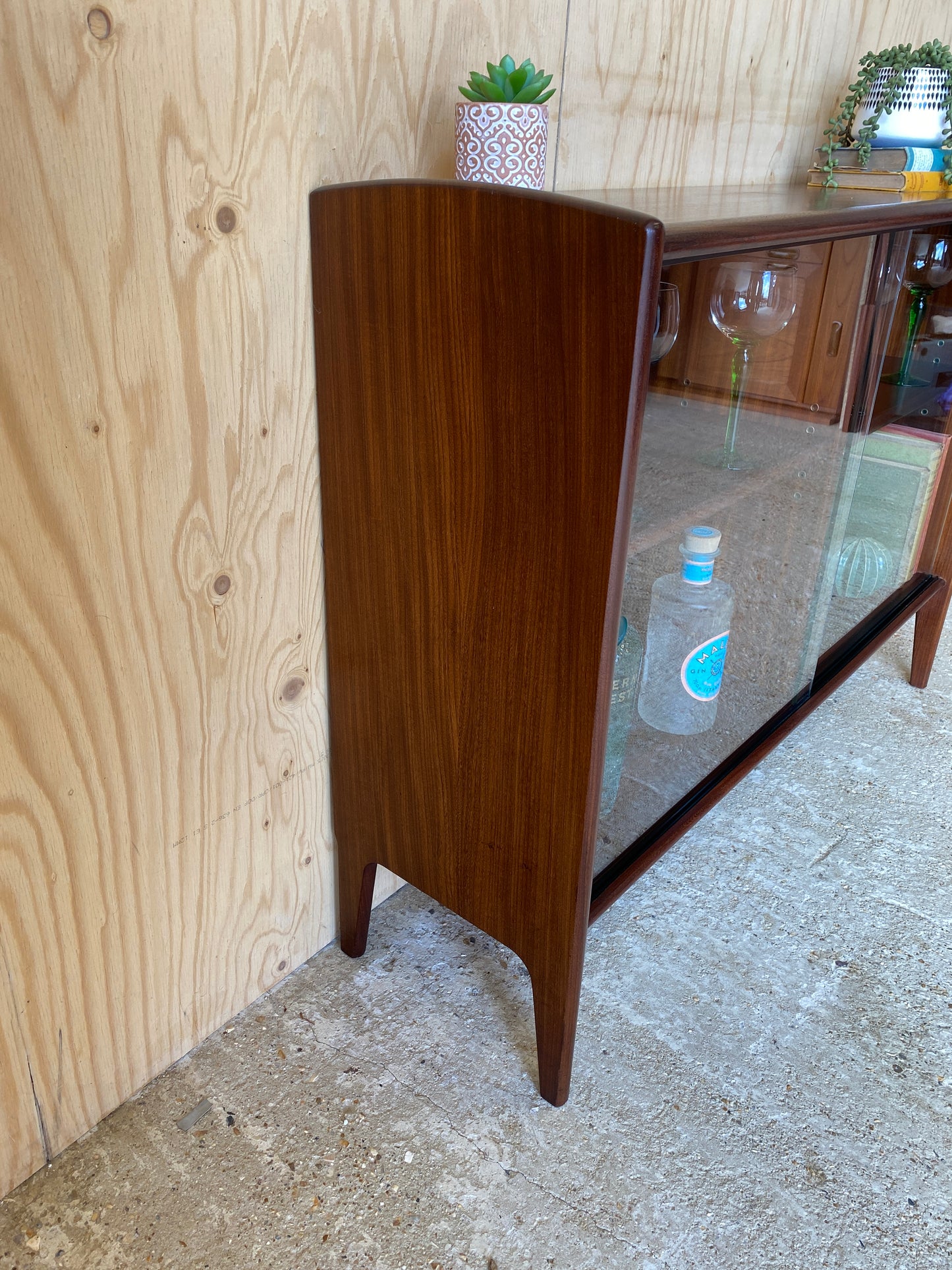 A.Younger Glass Door Drinks Cabinet