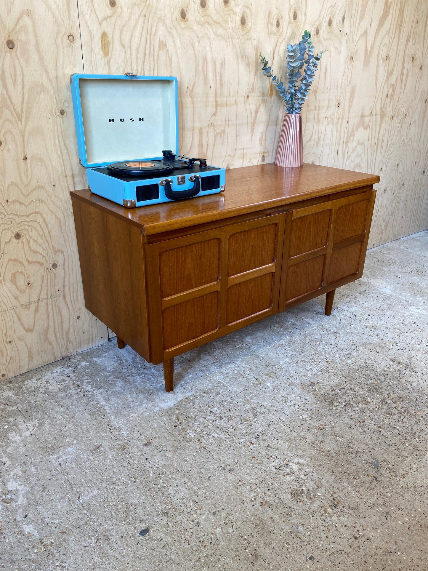 Nathan Squares Sideboard on Wooden Tapered Legs