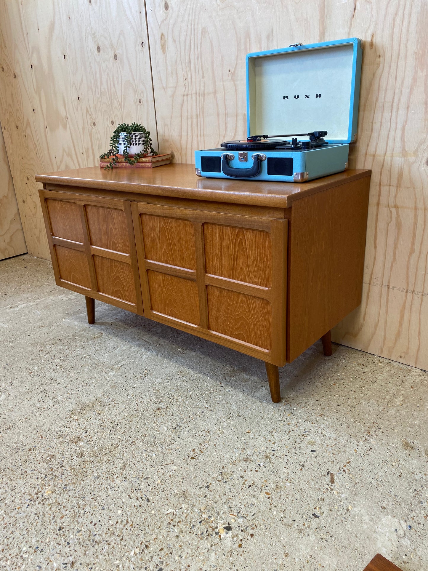 Nathan Squares Sideboard on Wooden Tapered Legs