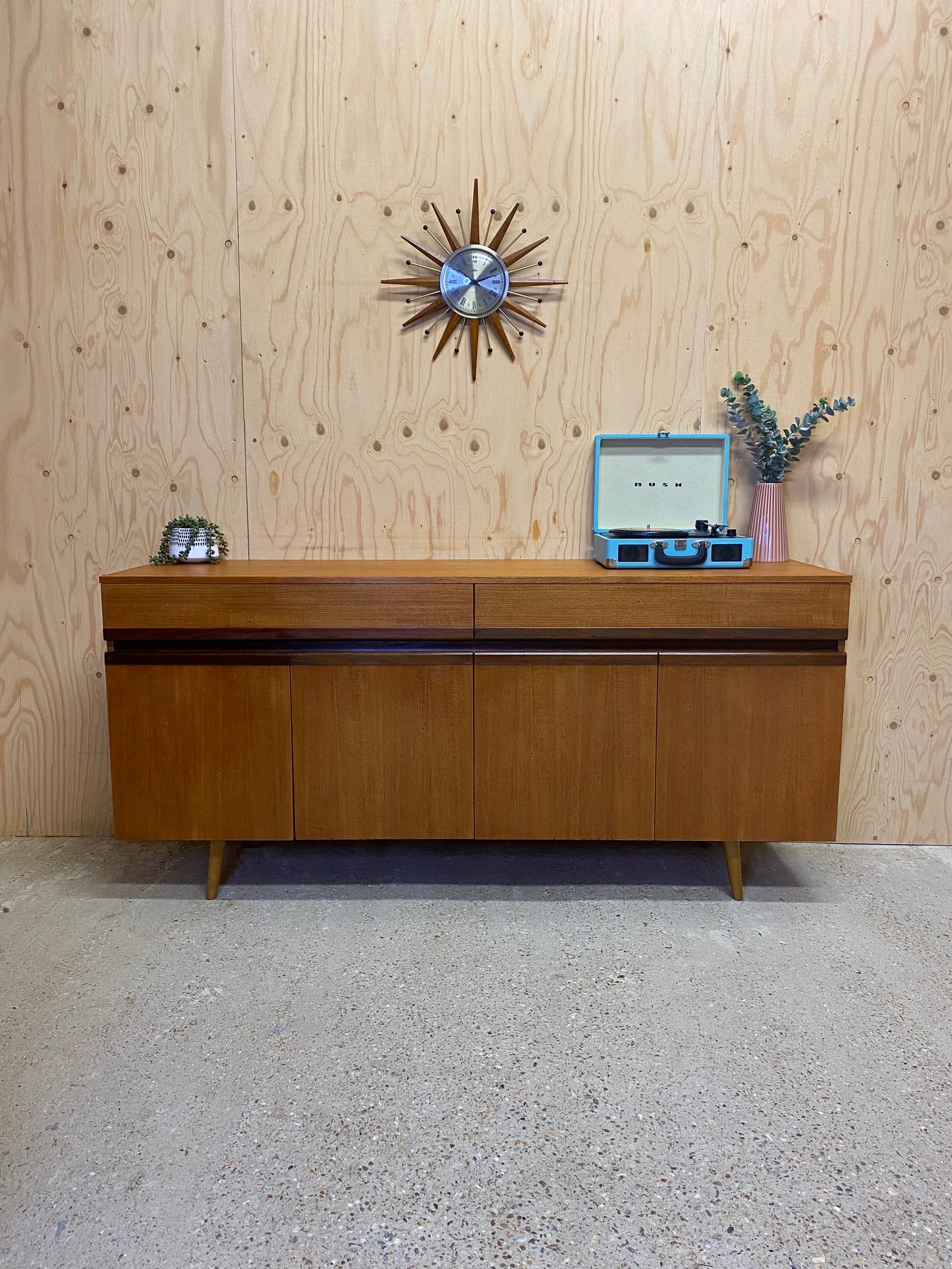 GPlan Montage Sideboard on Wooden Tapered Legs