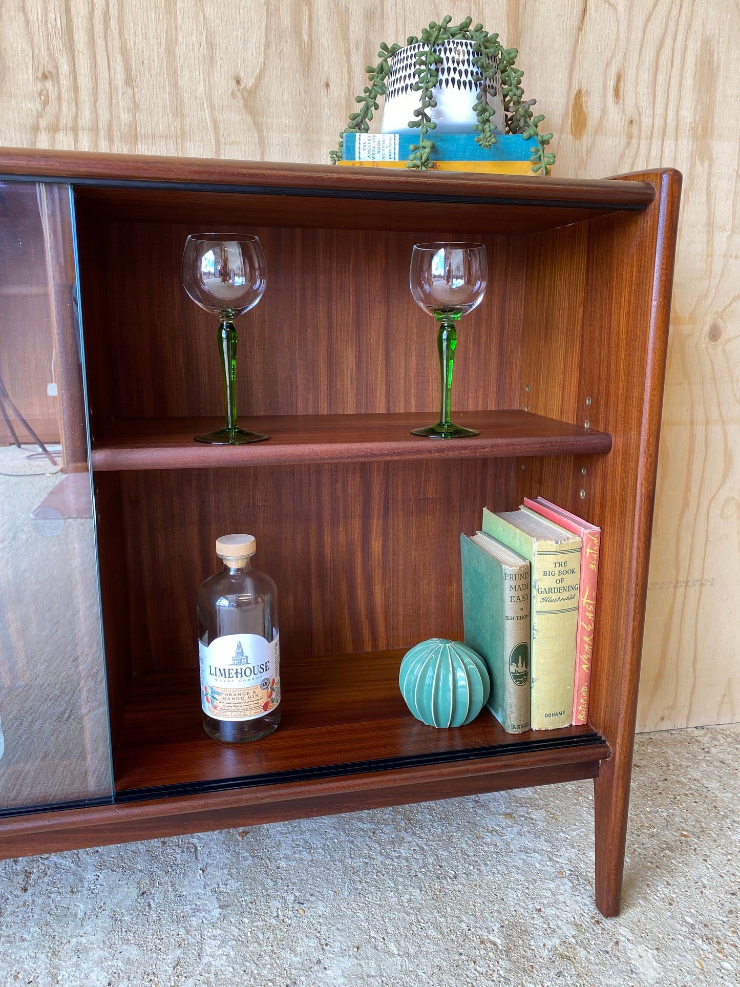 A.Younger Glass Door Drinks Cabinet