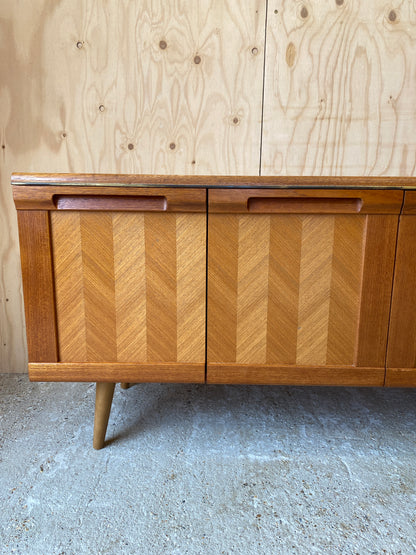 GPlan Chevron Sideboard on Wooden Tapered Legs