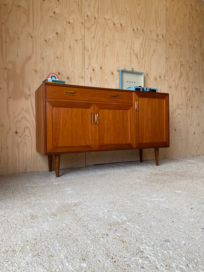 GPlan Fresco Sideboard with Drawer on Wooden Tapered Legs