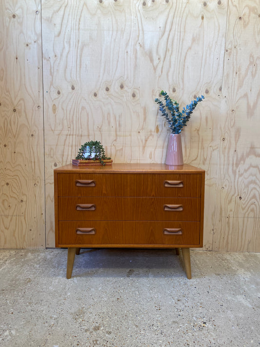 GPlan Chest of Drawers on Wooden Tapered Legs