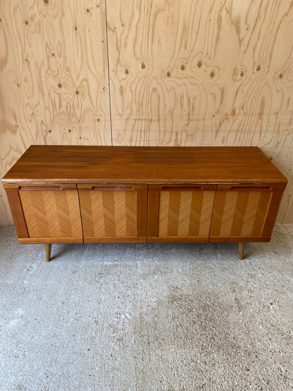 GPlan Chevron Sideboard on Wooden Tapered Legs