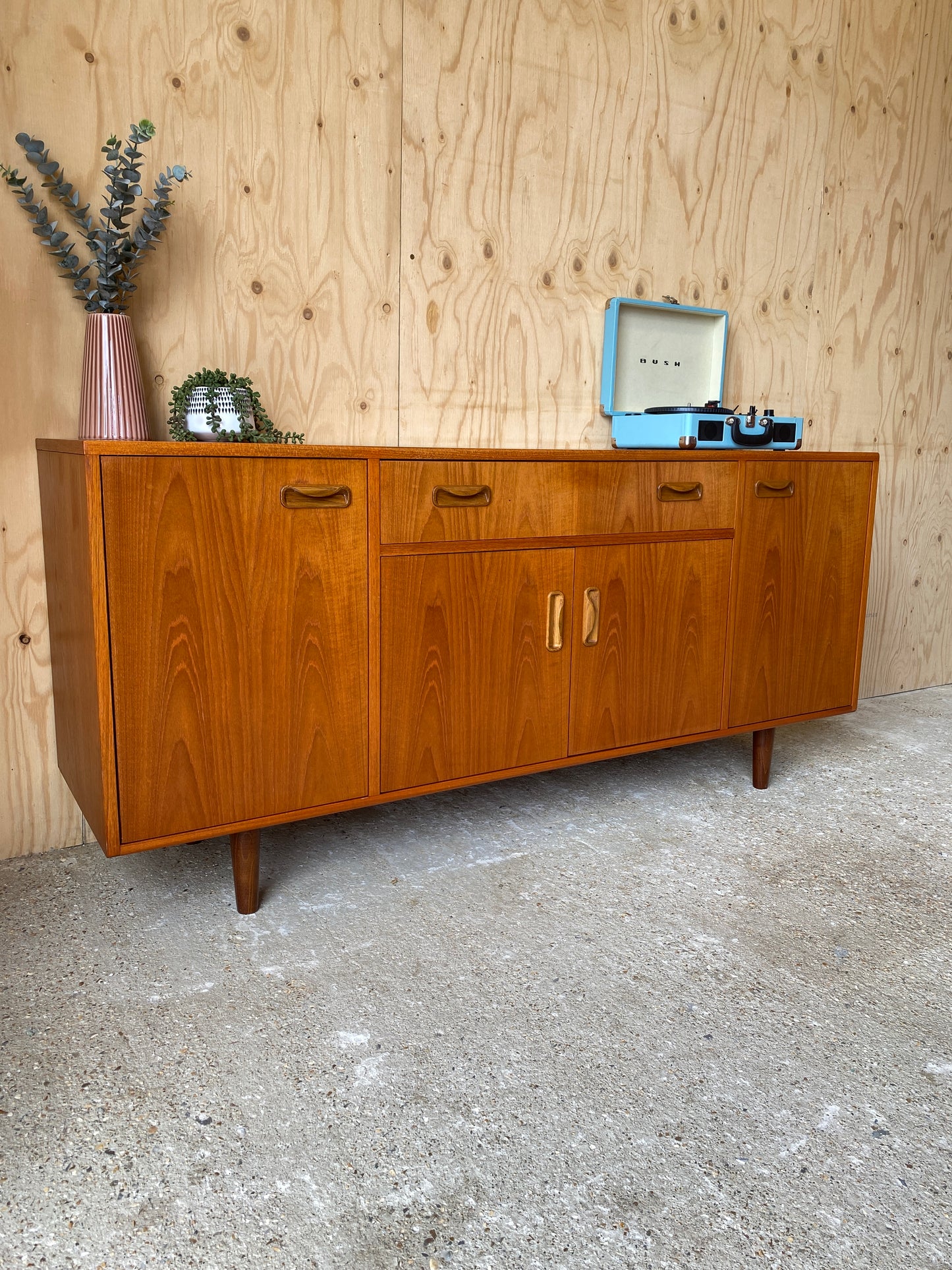 GPlan Fresco Sideboard on Wooden Tapered Legs