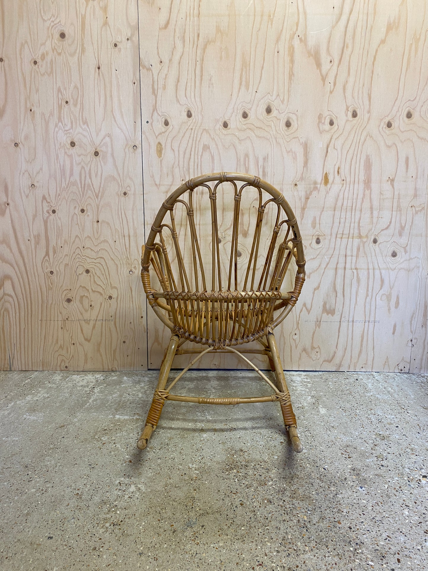 Bamboo Italian Style Rattan Rocking Chair