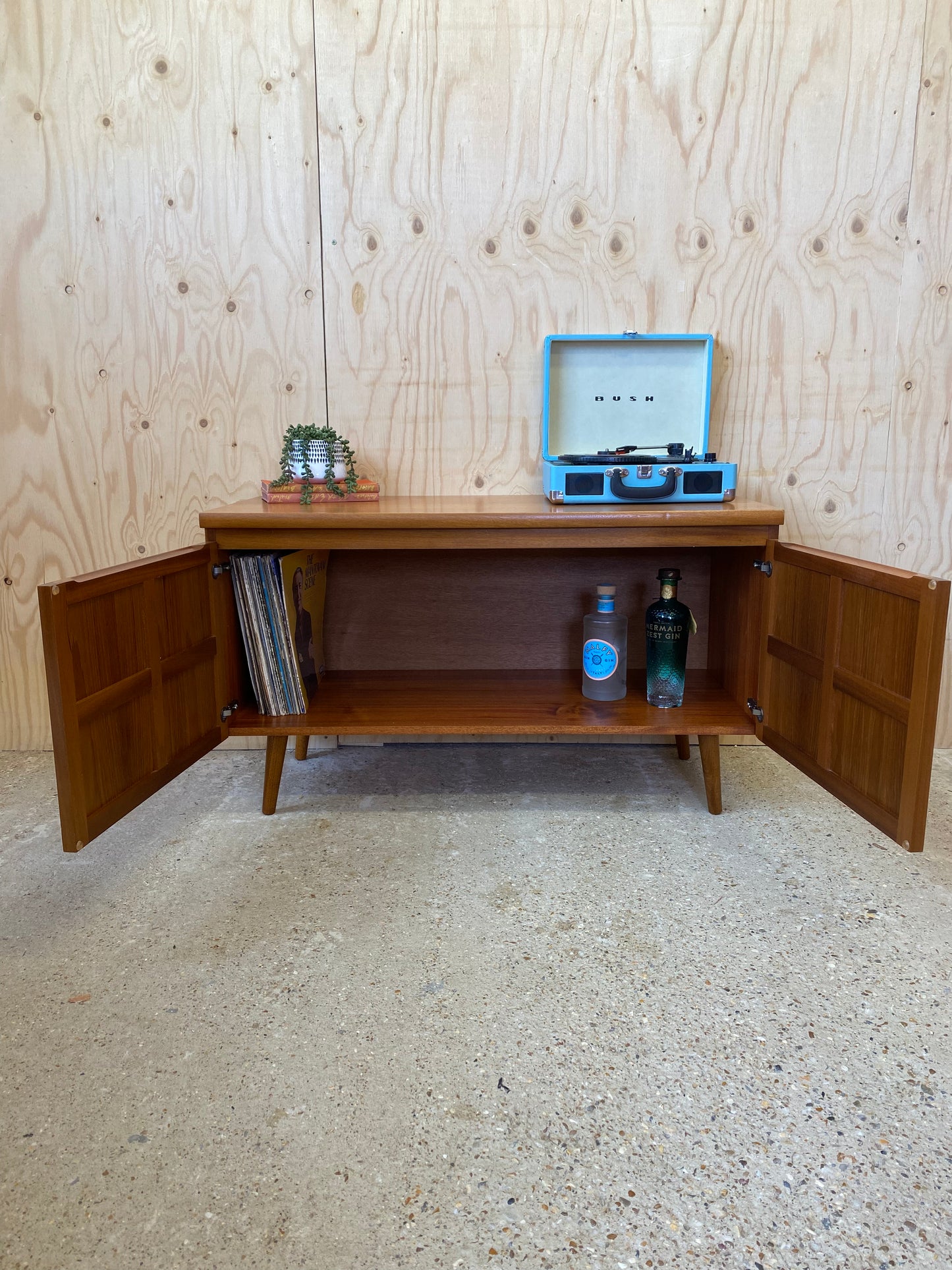 Nathan Squares Sideboard on Wooden Tapered Legs