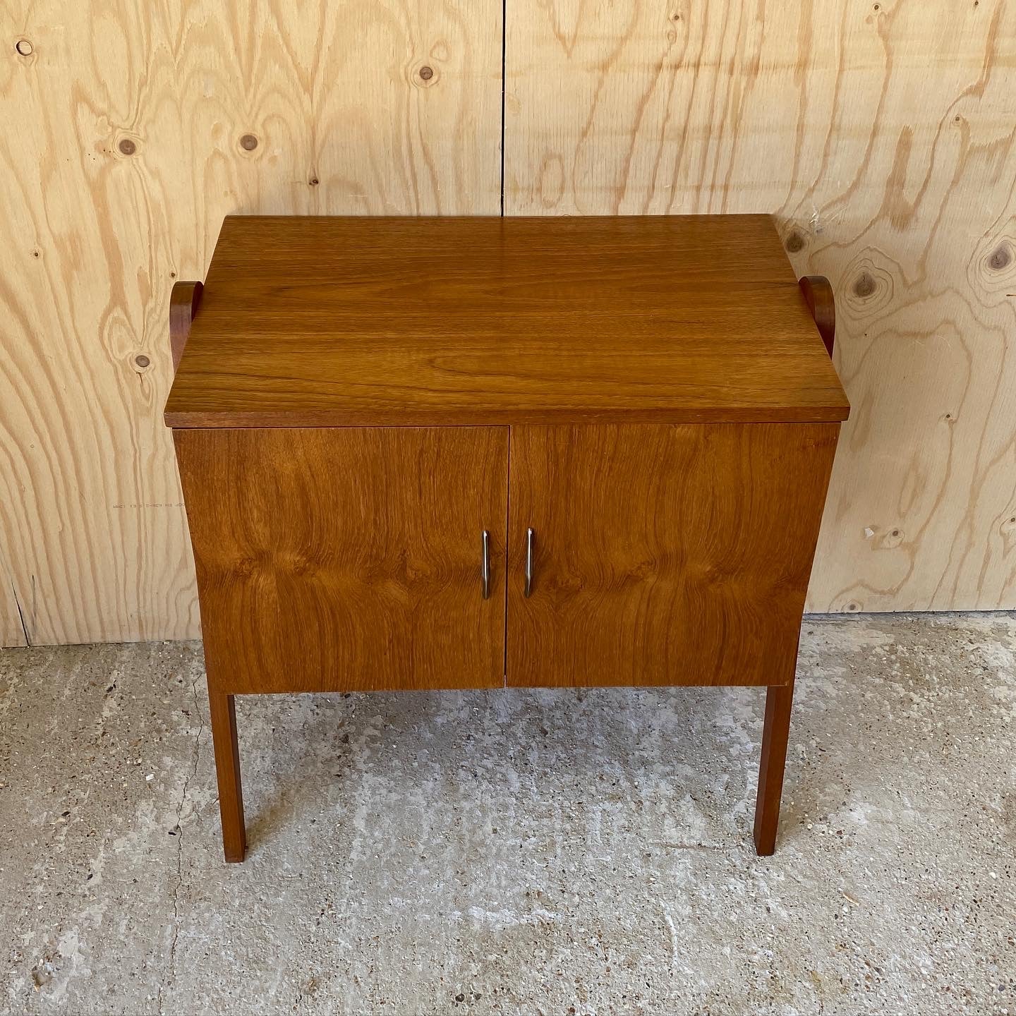 Retro Vinyl Record Cabinet