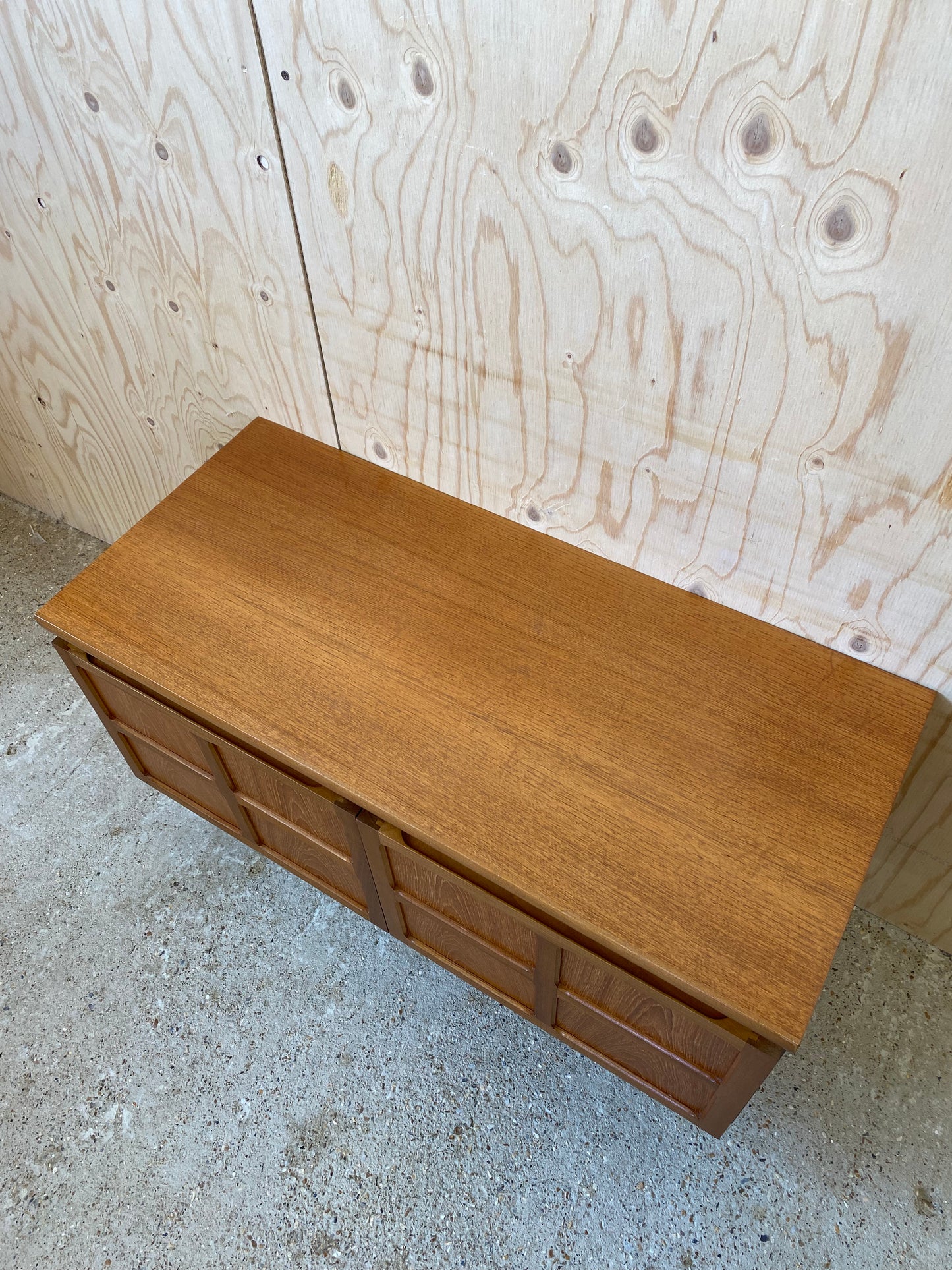 Nathan Squares Sideboard on Wooden Tapered Legs