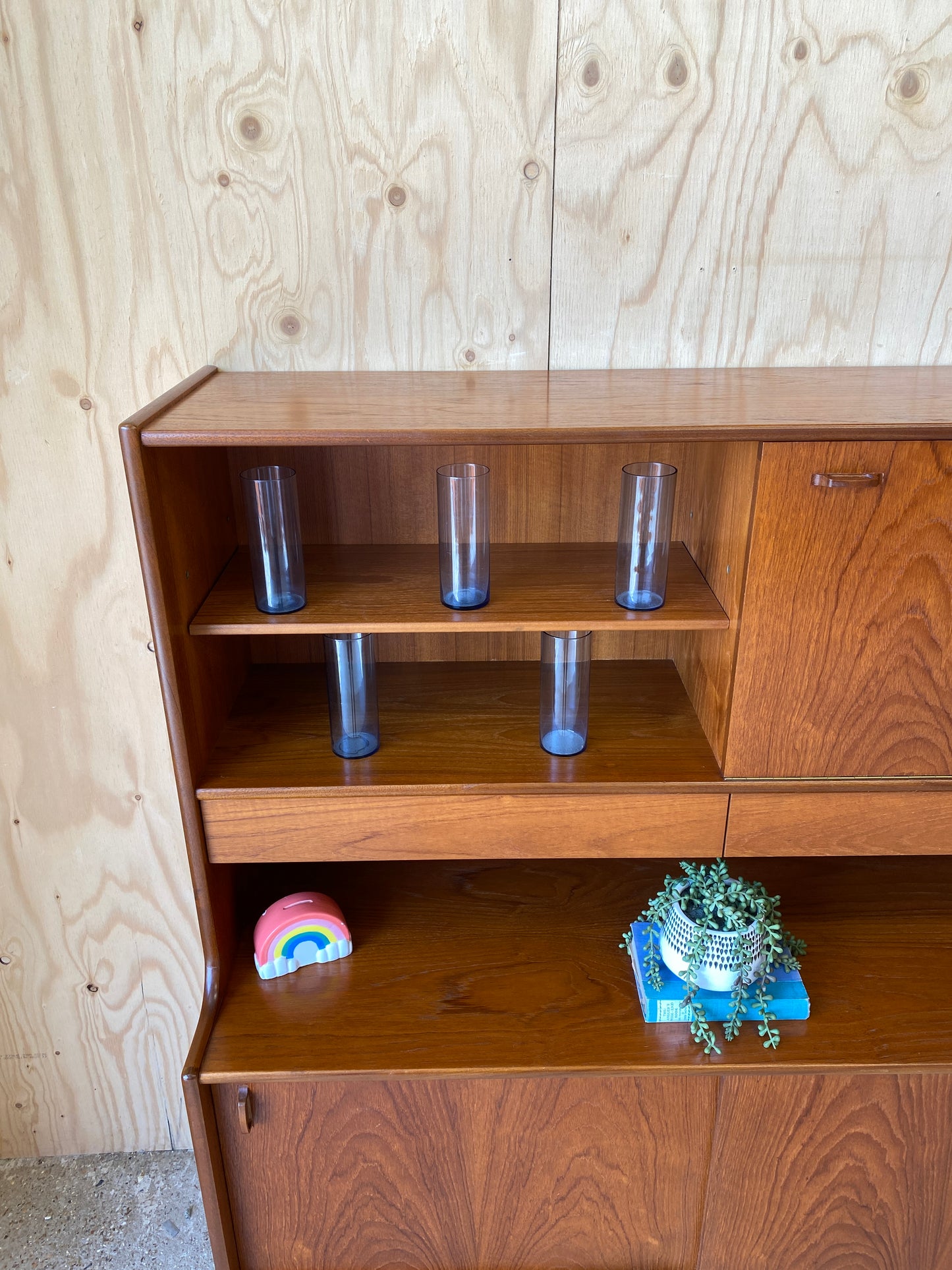 Mid Century Retro Vintage Highboard Cocktails Cabinet by Nathan Furniture