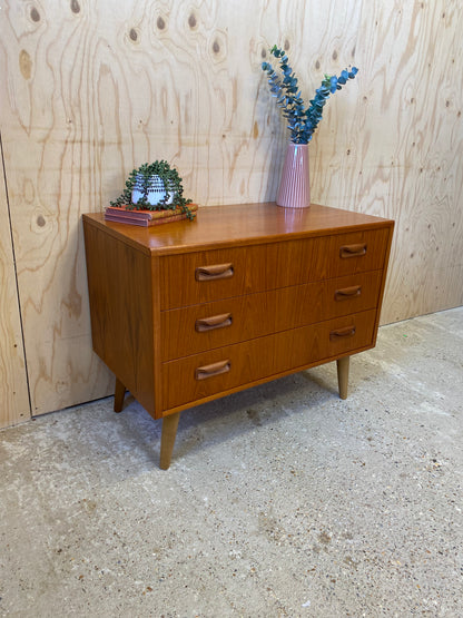 GPlan Chest of Drawers on Wooden Tapered Legs