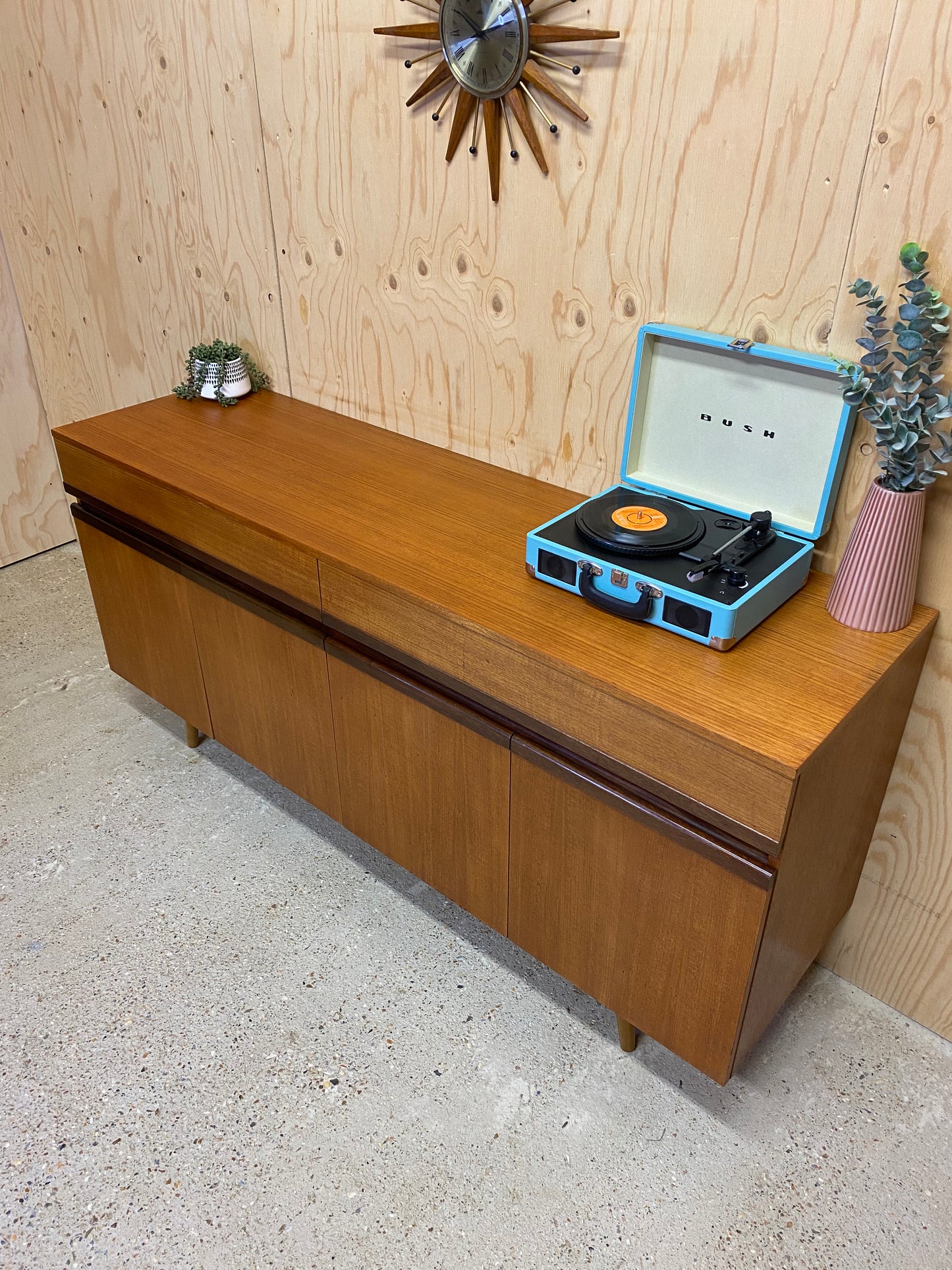 GPlan Montage Sideboard on Wooden Tapered Legs