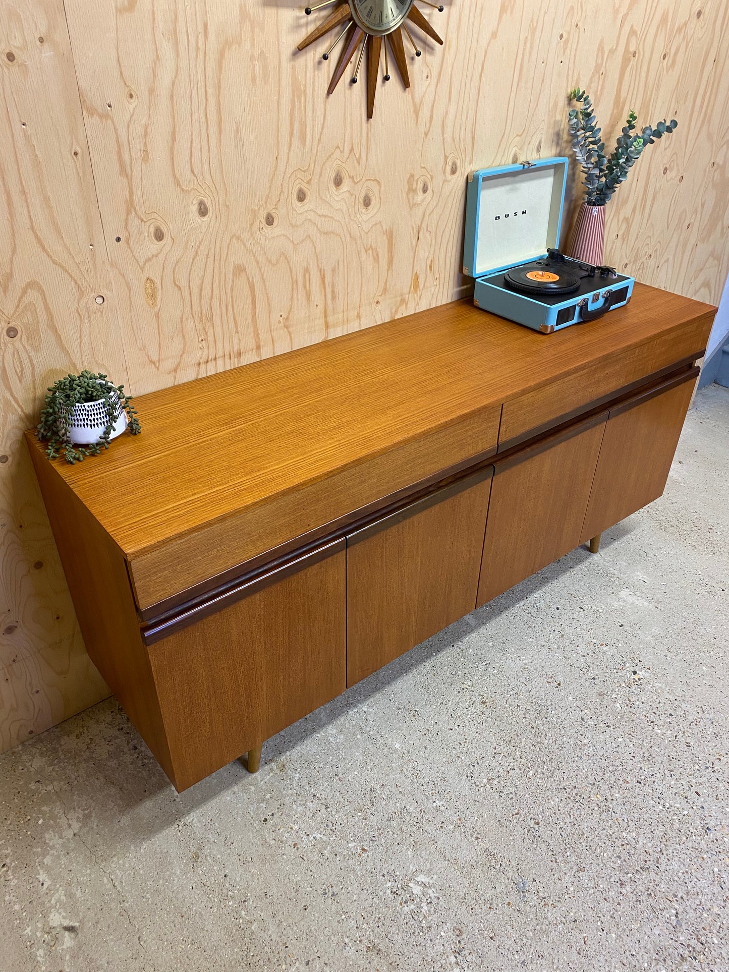 GPlan Montage Sideboard on Wooden Tapered Legs