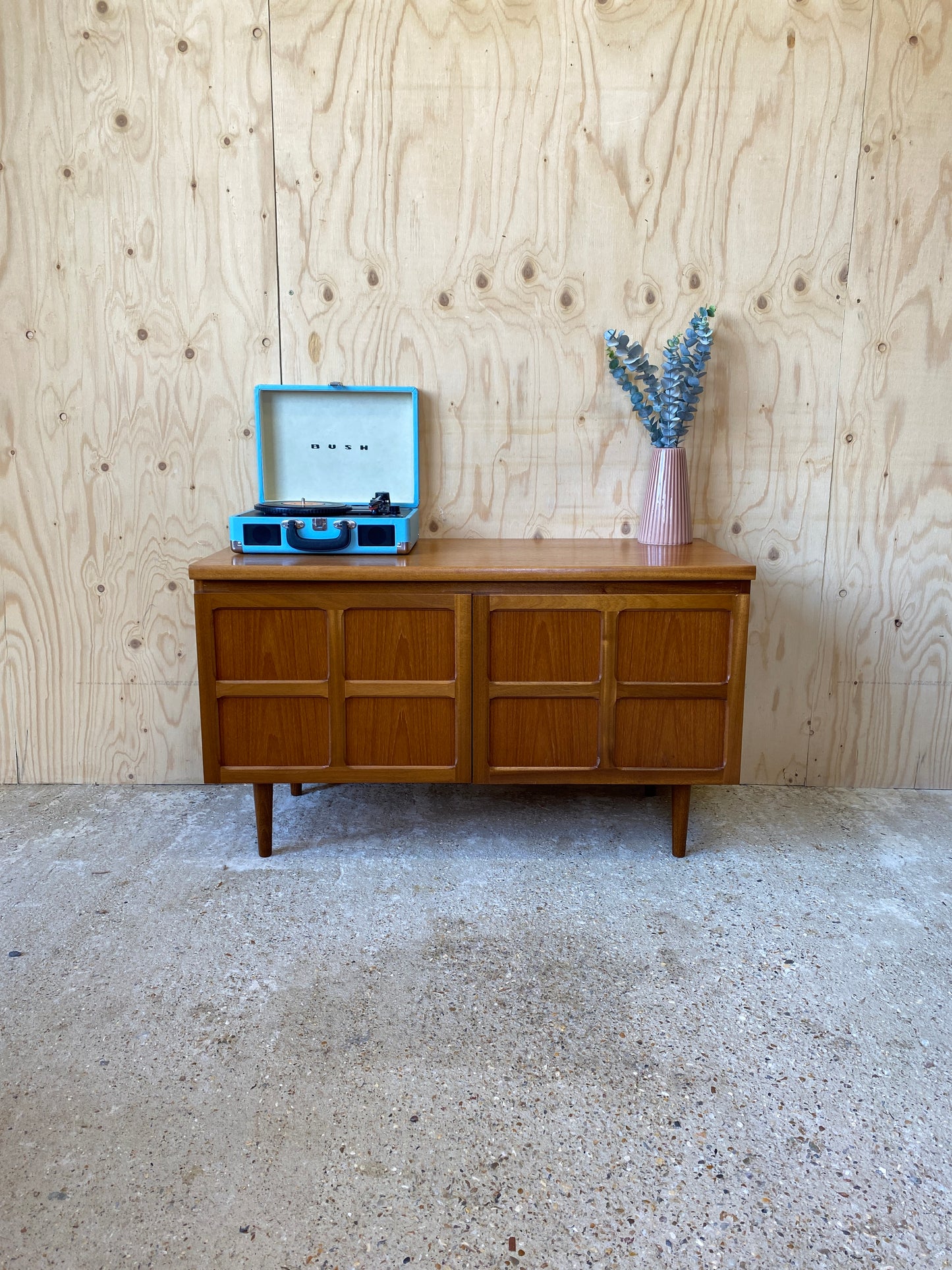 Nathan Squares Sideboard on Wooden Tapered Legs