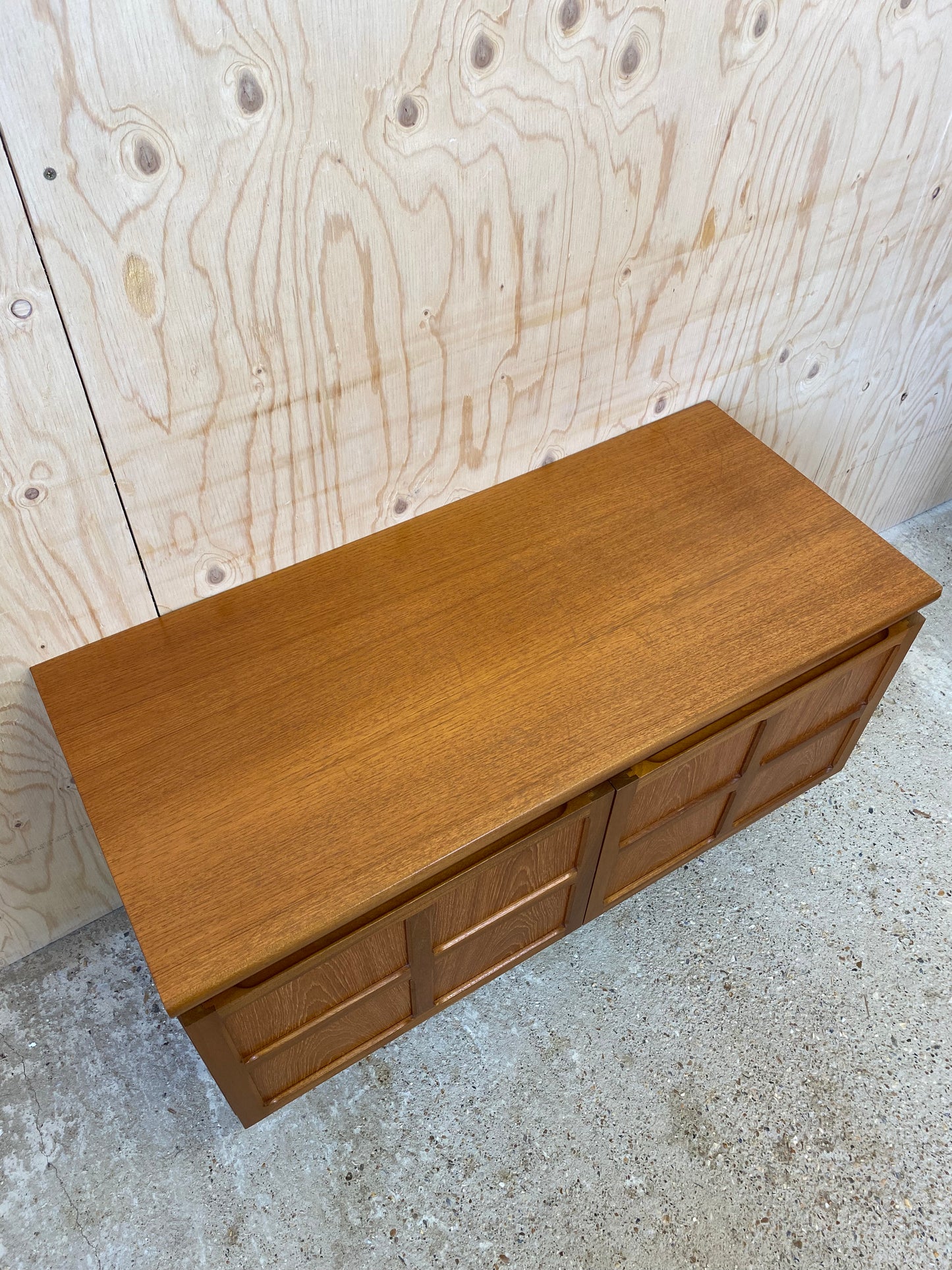 Nathan Squares Sideboard on Wooden Tapered Legs