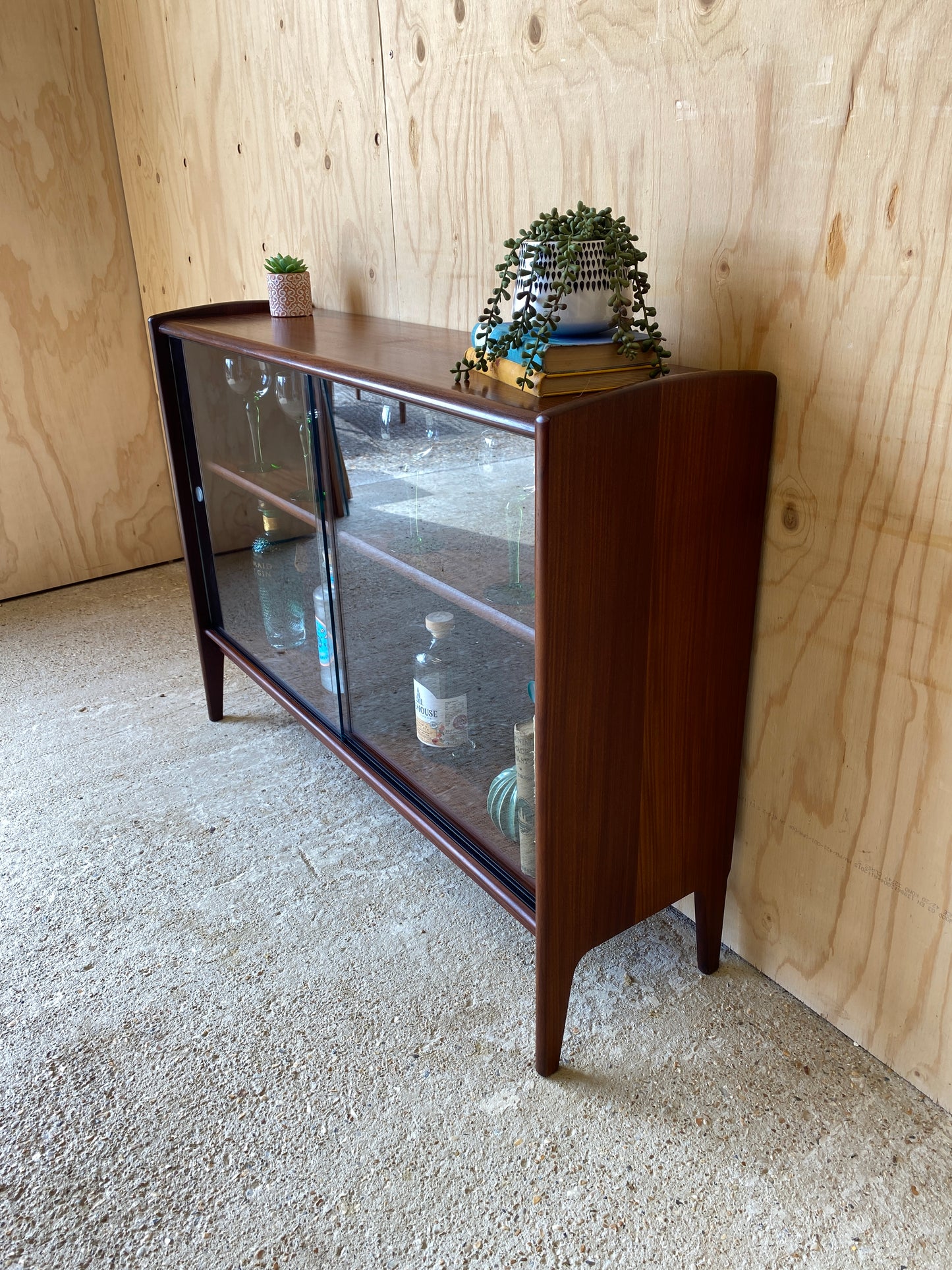 A.Younger Glass Door Drinks Cabinet