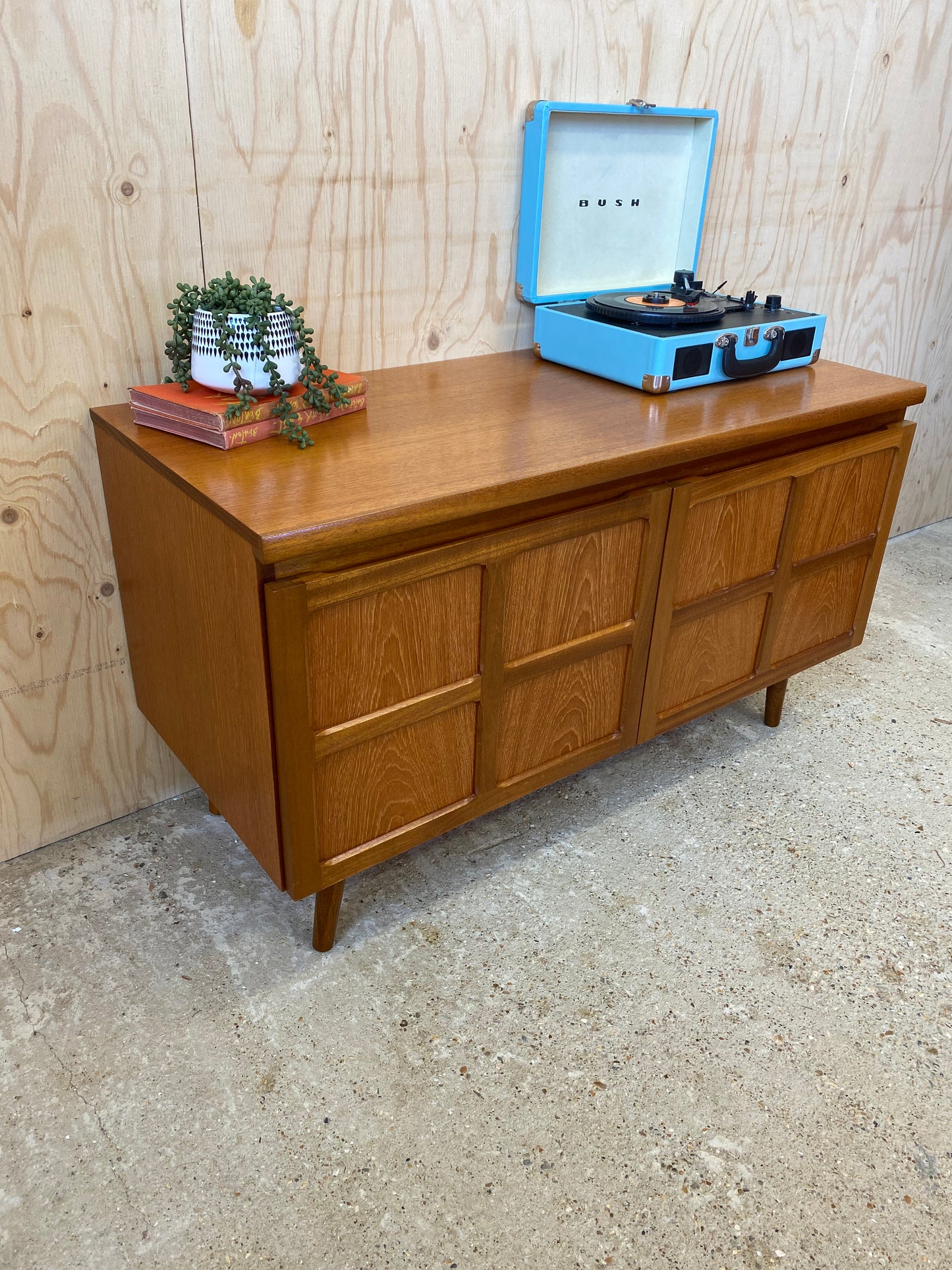 Nathan Squares Sideboard on Wooden Tapered Legs