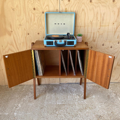 Retro Vinyl Record Cabinet