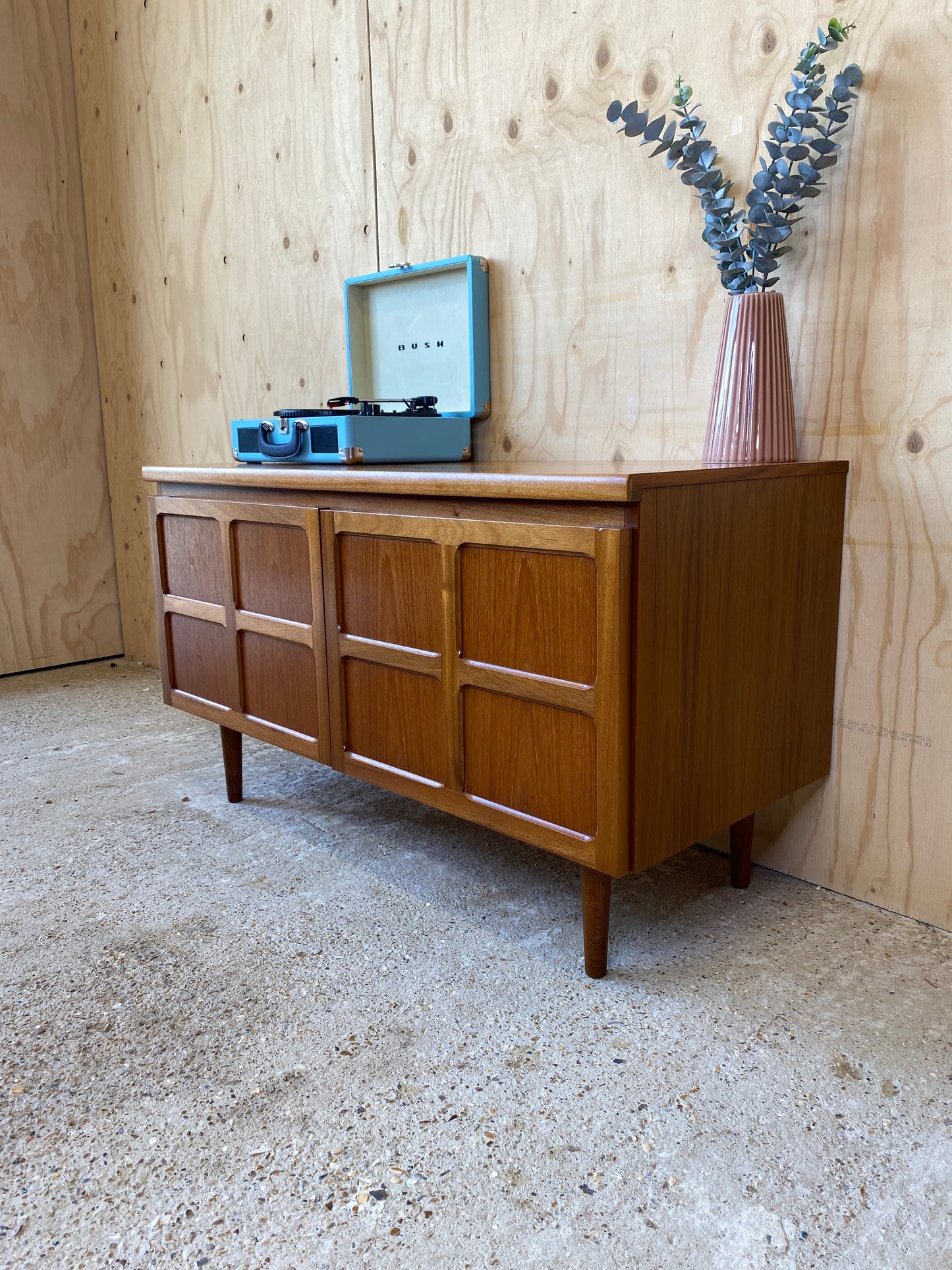 Nathan Squares Sideboard on Wooden Tapered Legs