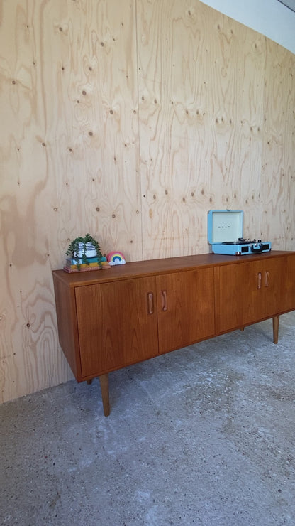 Retro Vintage Sideboard by British makers GPlan on Wooden Tapered Legs