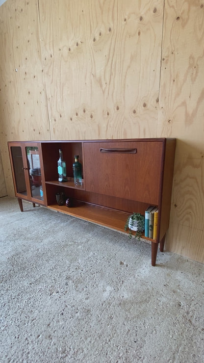 Retro GPlan Fresco Drinks Cabinet with Pull Down Drinks Bar