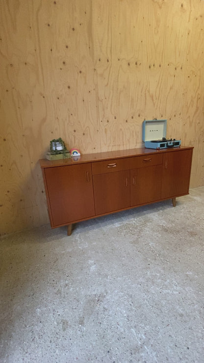 Retro Vintage GPlan Sideboard on Wooden Tapered Legs