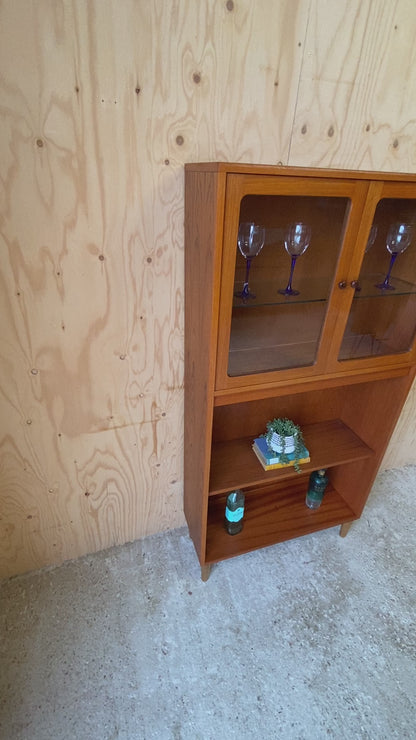 Mid Century GPlan Fresco Glass Door Cabinet