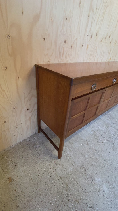 Vintage Mid Century Sideboard by British makers Nathan 'Squares' model